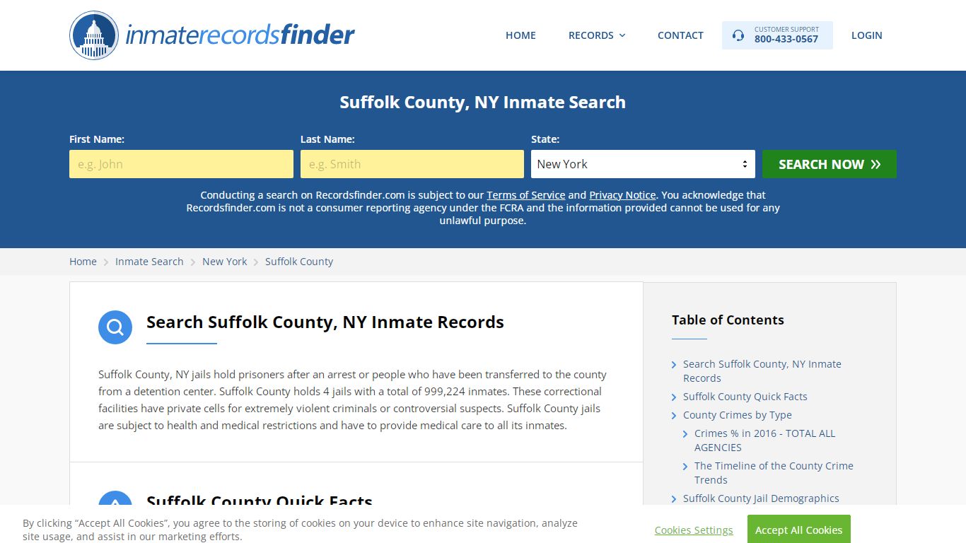 Suffolk County, NY Inmate Lookup & Jail Records Online